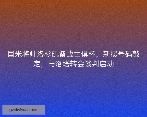 国米将帅洛杉矶备战世俱杯，新援号码敲定，马洛塔转会谈判启动